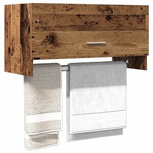 vidaXL Wardrobe Old Wood 70x32,5x35 cm Engineered Wood
