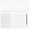 vidaXL Fence with Post Silver 1.6 x 100 m Steel