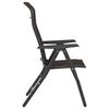 vidaXL Folding Garden Chairs 2 pcs Black Coffee Poly Rattan