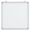 vidaXL Magnetic Whiteboard 60x60x1.7 cm Aluminium