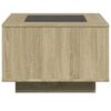 vidaXL Coffee Table with LED Sonoma Oak 60x60x40 cm Engineered Wood