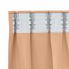 vidaXL Blackout Curtains with Rings 2 pcs Light Brown 245 x 140 cm