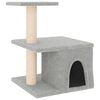 vidaXL Cat Tree with Sisal Scratching Posts Light Grey 48 cm