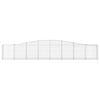 vidaXL Arched Gabion Baskets 6 pcs 400x30x60/80 cm Galvanised Iron