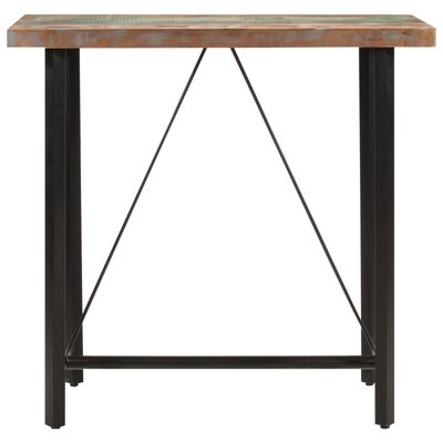 vidaXL Bar Table 110x55x107 cm Solid Wood Reclaimed and Iron
