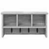 vidaXL Wall-Mounted Coat Rack with Shelf Grey sonoma 50 x 16 x 26 cm