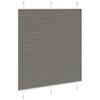 vidaXL Pleated Blind Anthracite 120x100 cm Fabric Width 119.4 cm Polyester