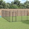 vidaXL Outdoor Dog Kennel Steel 65.34 m&sup2;