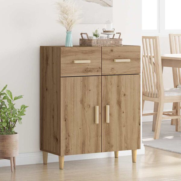 vidaXL Sideboard Artisan oak 34 x 69.5 x 89 cm Engineered wood