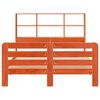vidaXL Bed Frame without Mattress Wax Brown 140x200 cm Solid Wood Pine
