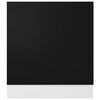 vidaXL Dishwasher Panel Lyon Black 59.5x3x67 cm Engineered Wood