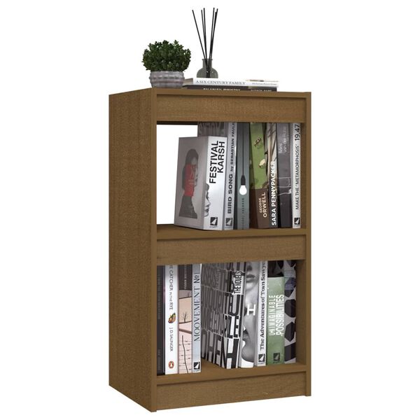 vidaXL Book Cabinet Honey Brown 40x30x71.5 cm Solid Pinewood