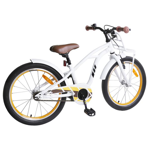 vidaXL Kids Bike 20'' for 6-11 Years Old White