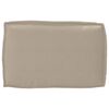 vidaXL Pallet Cushion Set 2 pcs Taupe Oxford fabric