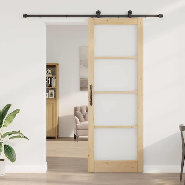 vidaXL Sliding Door ORKDAL Natural 83 x 232 cm