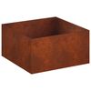 vidaXL Garden Planter Rusty 100 x 100 x 40 cm Weathering Steel