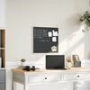 vidaXL Chalkboard with Solid Pine Wood Frame Black 60x55 cm