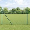 vidaXL Fence Post Green 10 x 1.6 m (13 mm mesh) Steel and PVC