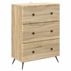vidaXL Drawer Cabinet 66 x 34.5 x 90 cm Engineered Wood Sonoma Oak