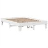 vidaXL Bed Frame without Mattress White 150x200 cm King Size Solid Wood Pine