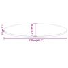 vidaXL Table Top White 110x55x2.5 cm Solid Wood Pine Oval