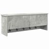 vidaXL Wall-Mounted Coat Rack with Shelf Concrete Grey 80 x 20 x 30 cm