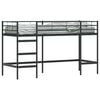 vidaXL Kids'Loft Bed Frame Plain Black 75 x 190 cm Steel