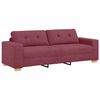 vidaXL Sofa Wine Red 221 x 78 x 80 cm Fabric