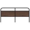 vidaXL Replace Headboard Brown Oak 200 cm Steel and Engineered Wood