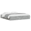 vidaXL Bed Frame with Drawers without Mattress Concrete Grey 200x200 cm