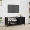 vidaXL TV Cabinet Black Oak 100 x 40 x 45 cm Engineered Wood