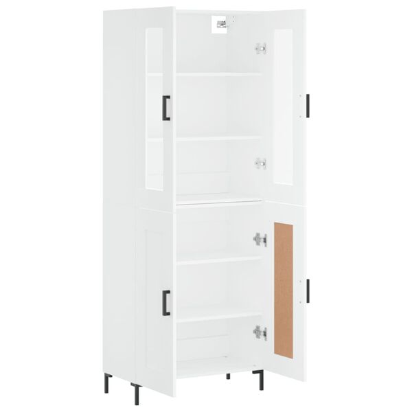 vidaXL Highboard White 69.5x34x180 cm Engineered Wood