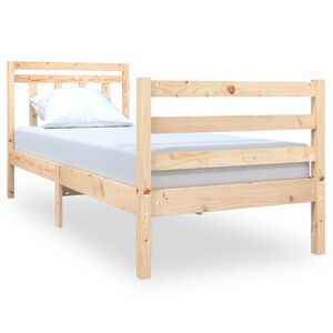 vidaXL Bed Frame without Mattress Small Single Solid Wood