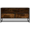 vidaXL TV Cabinet Smoked Oak 80x34.5x40 cm Engineered Wood and Metal