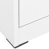 vidaXL Filing Cabinet White 46x62x72.5 cm Steel