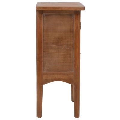 vidaXL Bedside Cabinet Solid Fir Wood 40x29x68 cm Brown