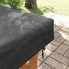 vidaXL Table Cover Plain Black 182 x 92 x 15 cm Fabric