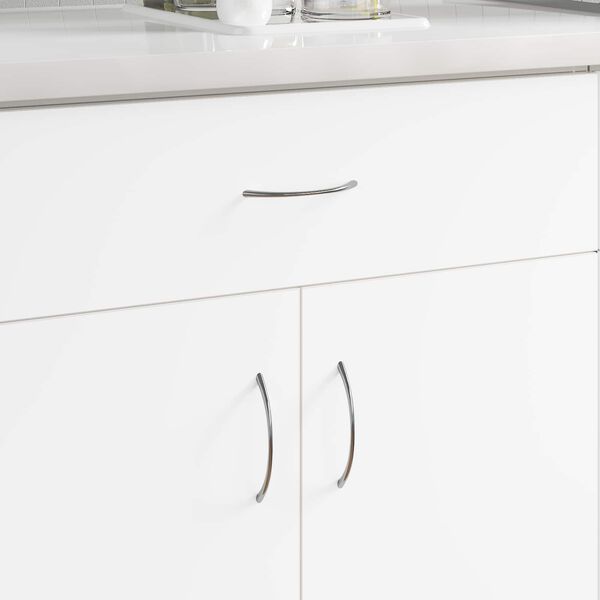 vidaXL Handle 1385 pcs Silver 107 x 3.6 x 23 mm Stainless Steel