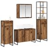 vidaXL Bathroom Furniture Set with Drawer Old Wood Engineered Wood