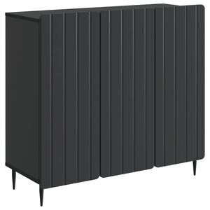 vidaXL Sideboard Black 89 x 34.5 x 82 cm Engineered Wood