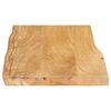 vidaXL Table Top 50x40x3.8 cm Live Edge Solid Wood Mango
