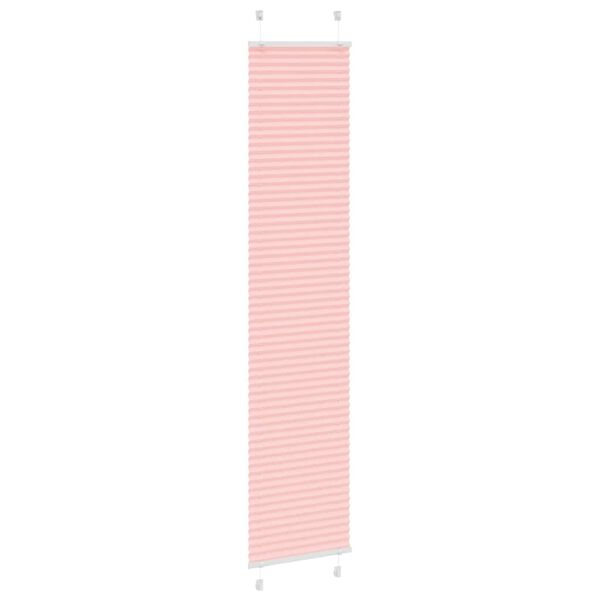 vidaXL Pleated Blind Pink 40x200 cm Fabric Width 39.4 cm Polyester