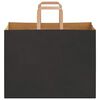 vidaXL Paper Bags 250 pcs with Handles Black 32x17x25 cm
