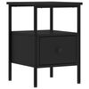 vidaXL Bedside Cabinets 2 pcs Black 34x36x50 cm Engineered Wood