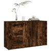 vidaXL Sideboard Smoked Oak 100x33x59.5 cm Engineered Wood