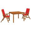 vidaXL Garden Dining Set Natural Solid Acacia Wood