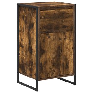 vidaXL Sideboard Smoke Oak 43 x 36 x 75.5 cm Engineered Wood