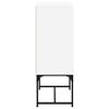 vidaXL Side Cabinet with Glass Doors White 69x37x100 cm