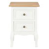 vidaXL Bedside Cabinet 2 pcs White 35x30x49 cm MDF