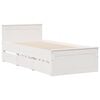 vidaXL Bookcase Bed without Mattress White 90x200 cm Solid Wood Pine